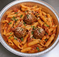 Penne Pasta with Meatballs