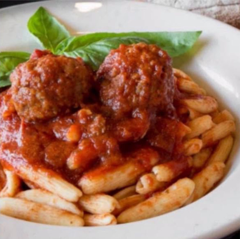 Homemade Cavatelli and Meatballs
